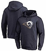 Men's Los Angeles Rams Pro Line by Fanatics Branded Gradient Logo Pullover Hoodie Navy FengYun,baseball caps,new era cap wholesale,wholesale hats